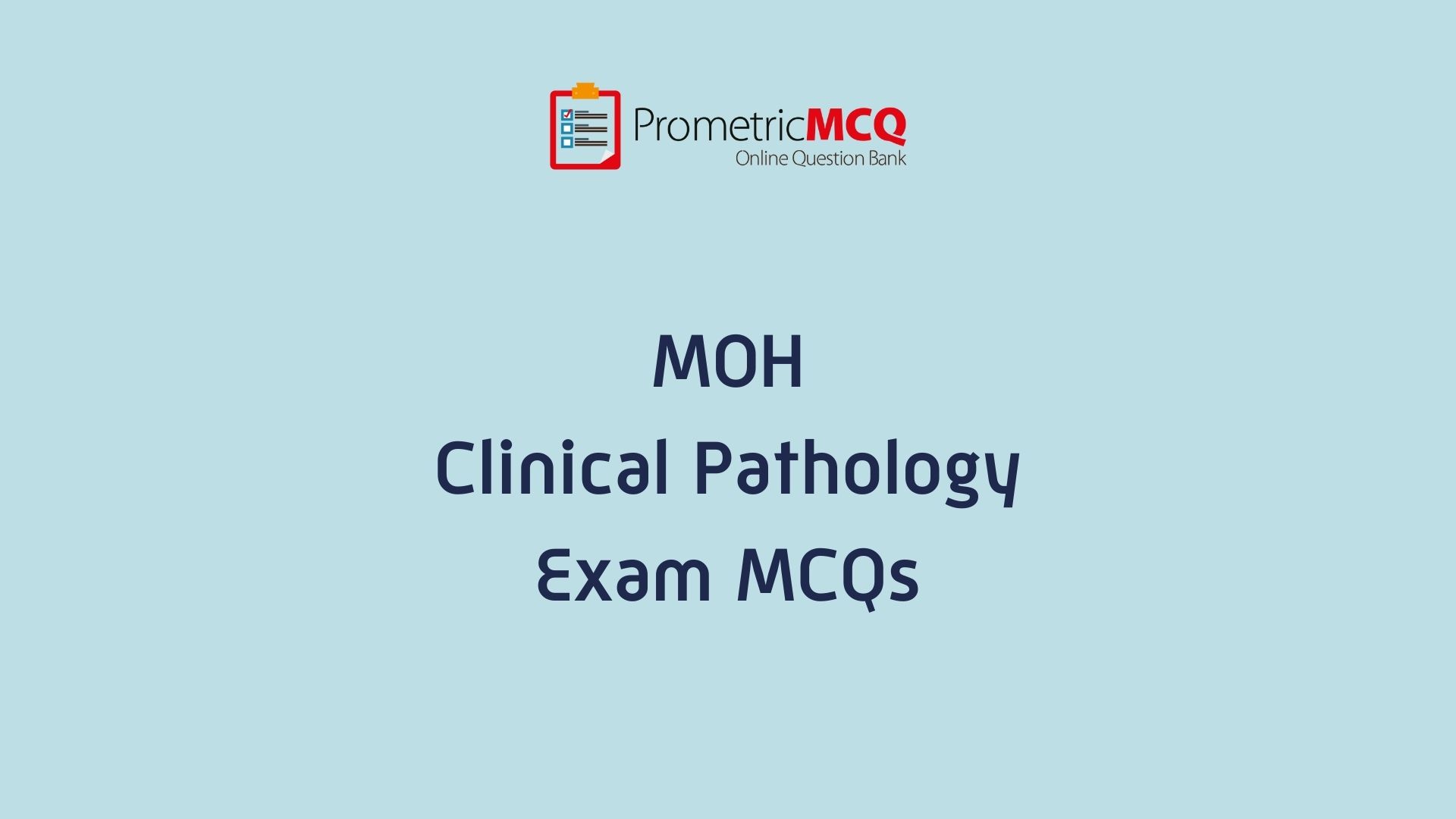 UAE MOH Clinical Pathology Exam MCQs