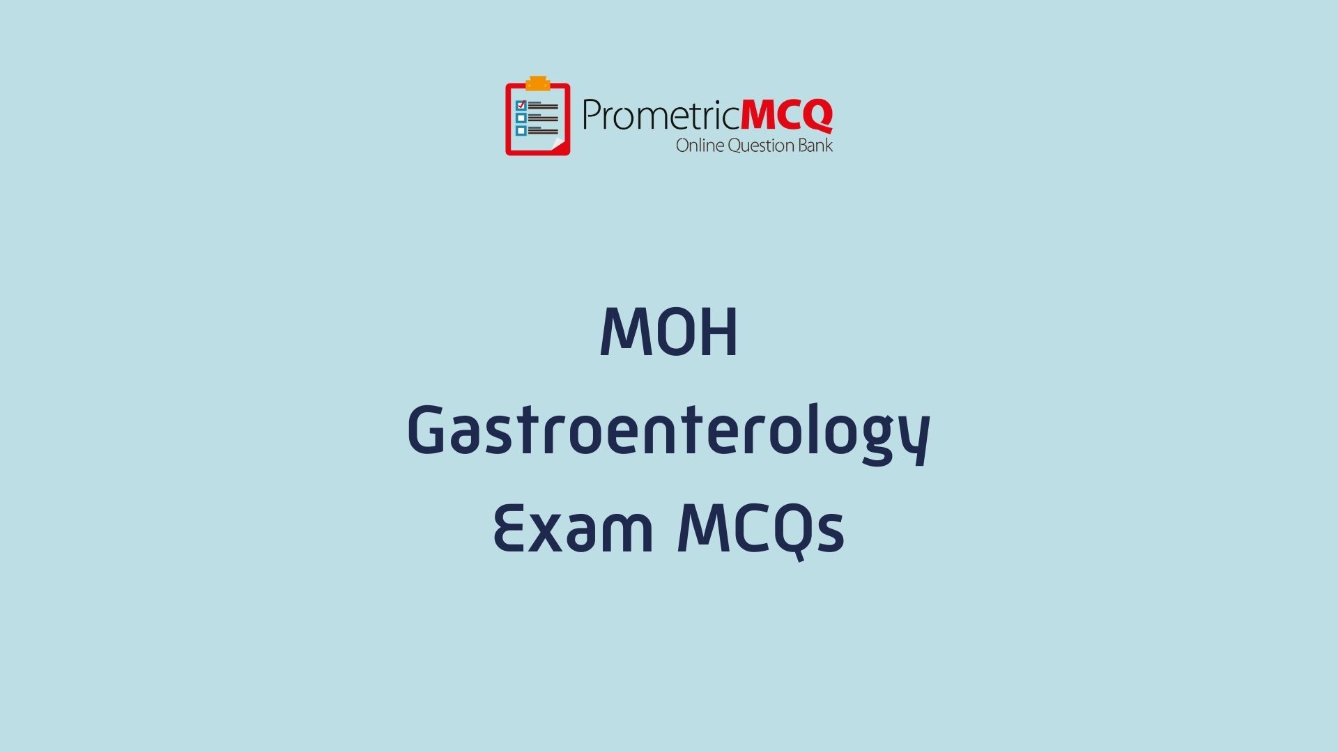 UAE MOH Gastroenterology Exam MCQs