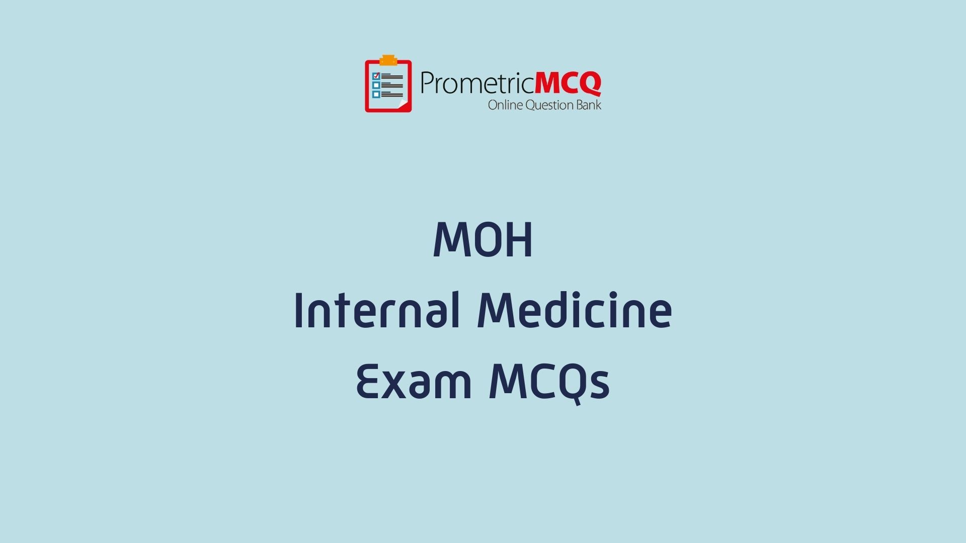 UAE MOH Internal Medicine Exam MCQs