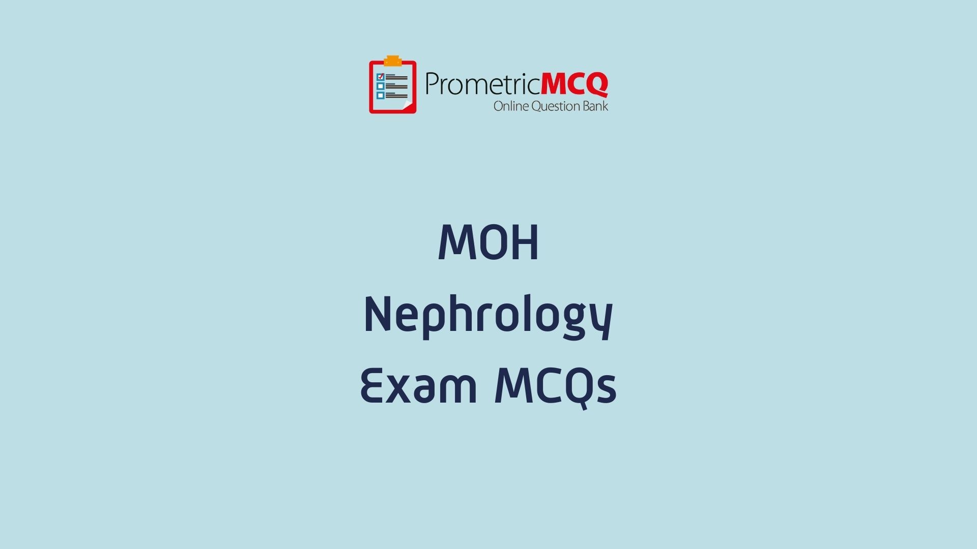 UAE MOH Nephrology Exam MCQs