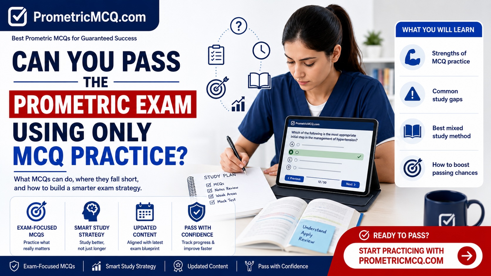 Can You Pass the Prometric Exam Using Only MCQ Practice?