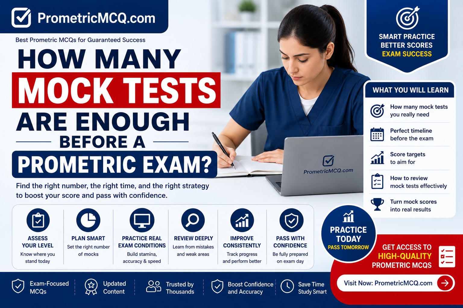 How Many Mock Tests Are Enough Before a Prometric Exam?