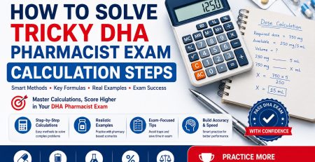 How to Solve Tricky DHA Pharmacist Exam Calculation Steps