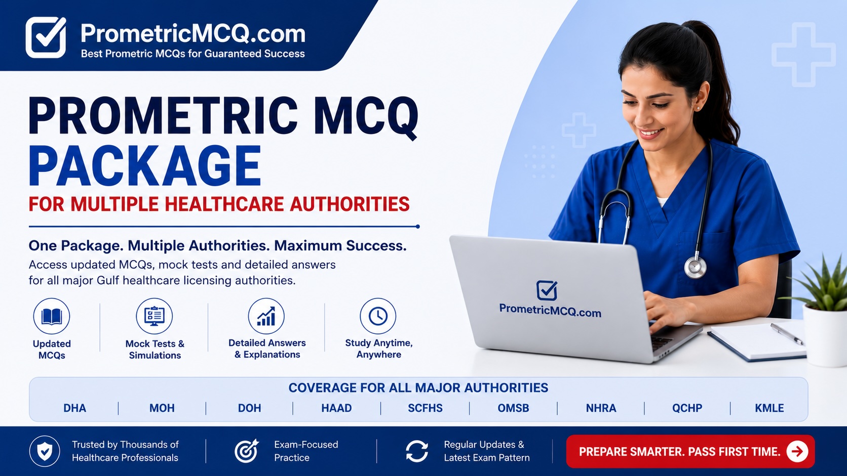 Prometric MCQ Package for Healthcare Authorities 2026 Guide