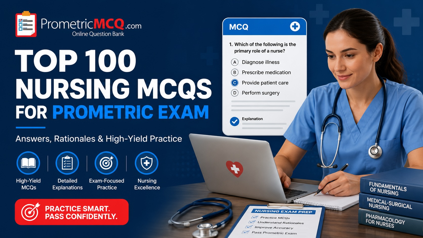 Top 100 Nursing MCQs for Prometric Exam with Explanations